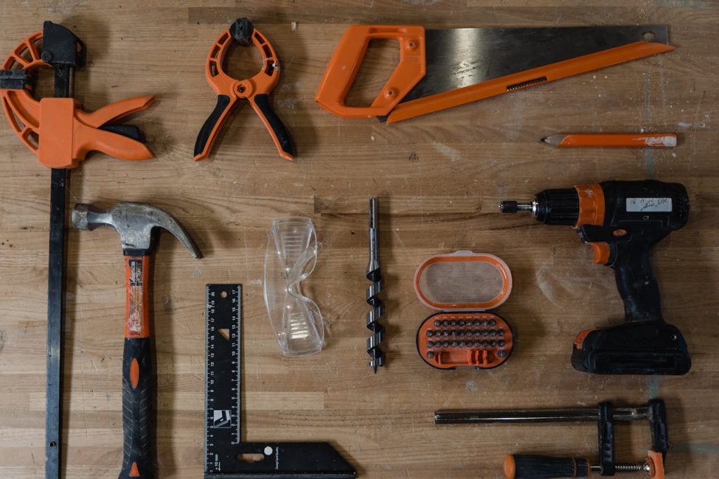 Close-Up Shot of Carpentry Tools